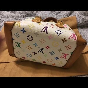 Takashi Murakami x Louis Vuitton White Monogram Multicolore Audra